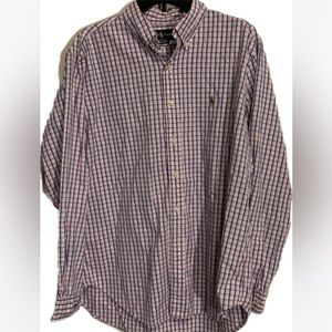 Ralph Lauren Classic Fit Mens Long Sleeve Oxford Shirt 16.5
